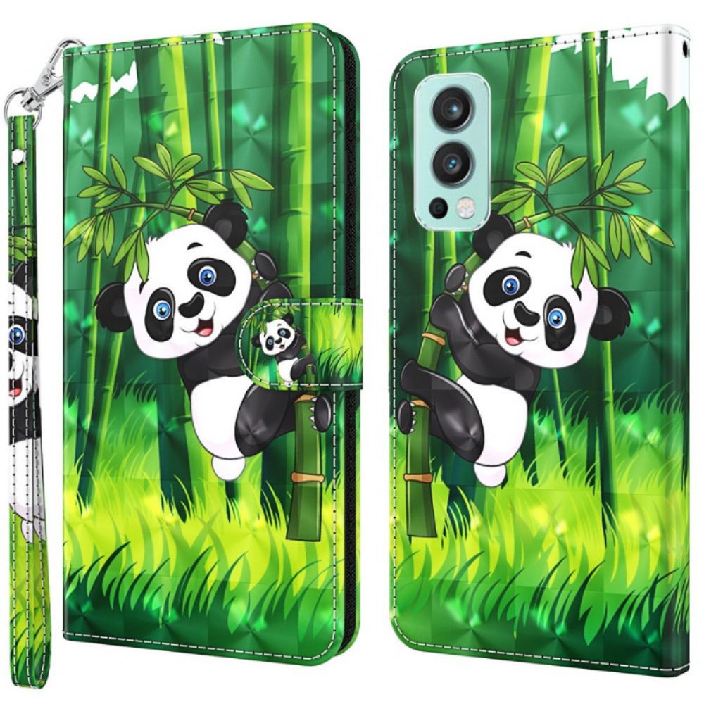 Flipové Pouzdro Na OnePlus Nord 2 5G Panda A Bambus