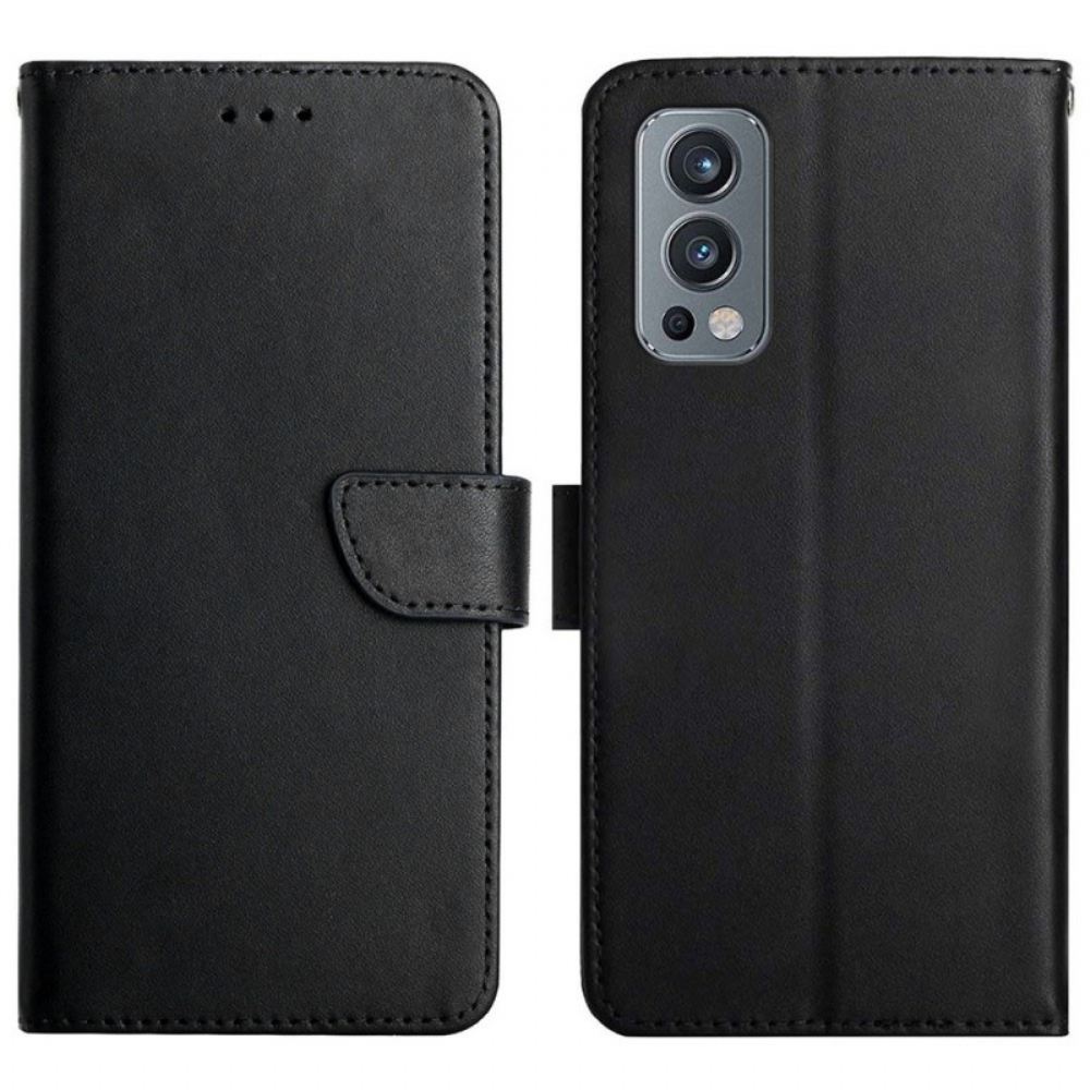 Flipové Pouzdro Na OnePlus Nord 2 5G Pravá Kůže Nappa