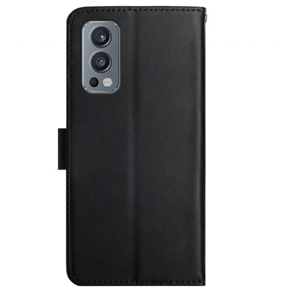 Flipové Pouzdro Na OnePlus Nord 2 5G Pravá Kůže Nappa