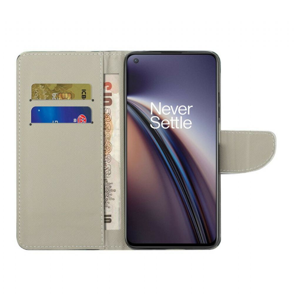 Flipové Pouzdro Na OnePlus Nord 2 5G Retro Eiffelova Věž