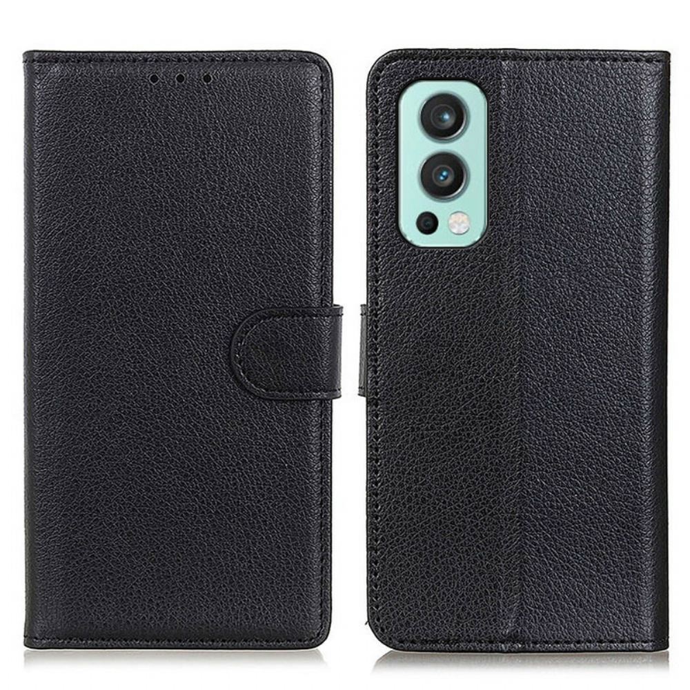 Flipové Pouzdro Na OnePlus Nord 2 5G Umělá Kůže Z Liči