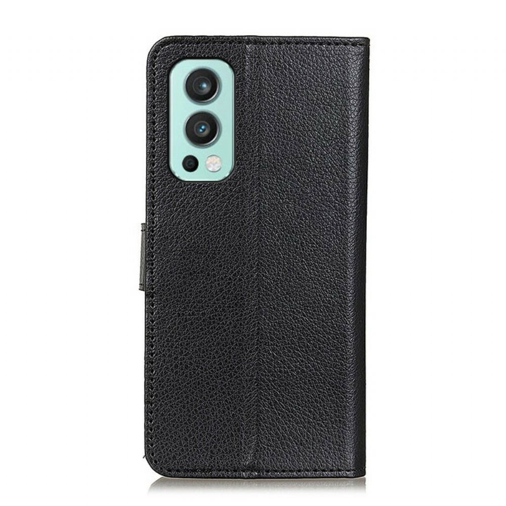 Flipové Pouzdro Na OnePlus Nord 2 5G Umělá Kůže Z Liči