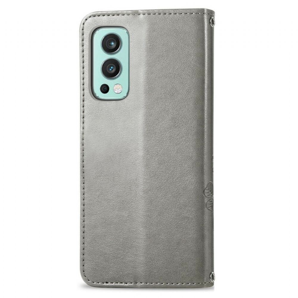 Flipové Pouzdro Na OnePlus Nord 2 5G Čtyřlístek