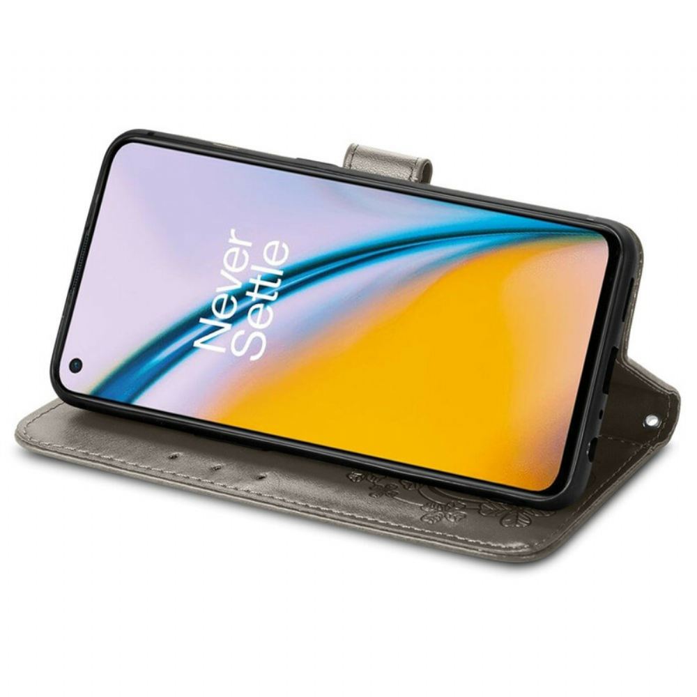 Flipové Pouzdro Na OnePlus Nord 2 5G Čtyřlístek