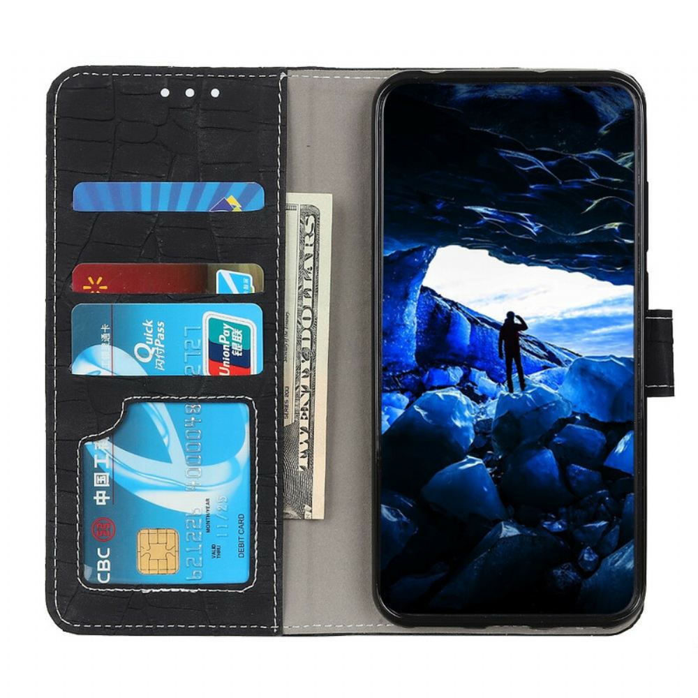 Kožené Pouzdro Na OnePlus Nord 2 5G Krokodýlí Síla