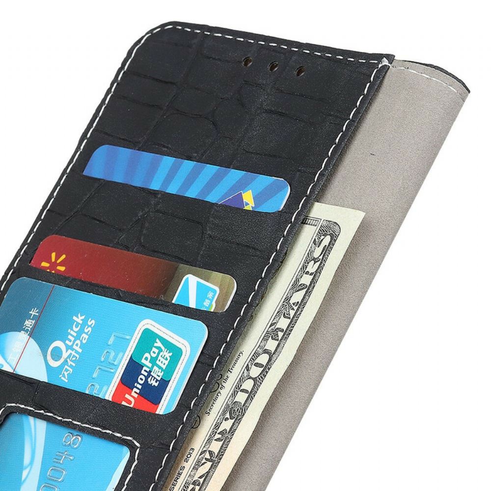 Kožené Pouzdro Na OnePlus Nord 2 5G Krokodýlí Síla