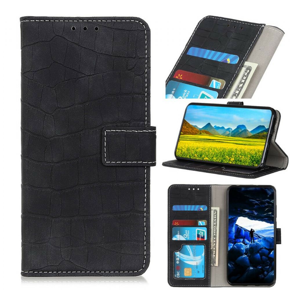 Kožené Pouzdro Na OnePlus Nord 2 5G Krokodýlí Síla