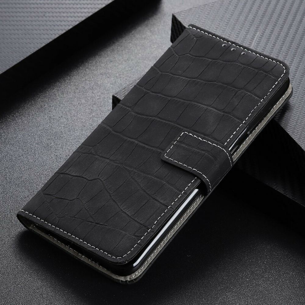 Kožené Pouzdro Na OnePlus Nord 2 5G Krokodýlí Síla