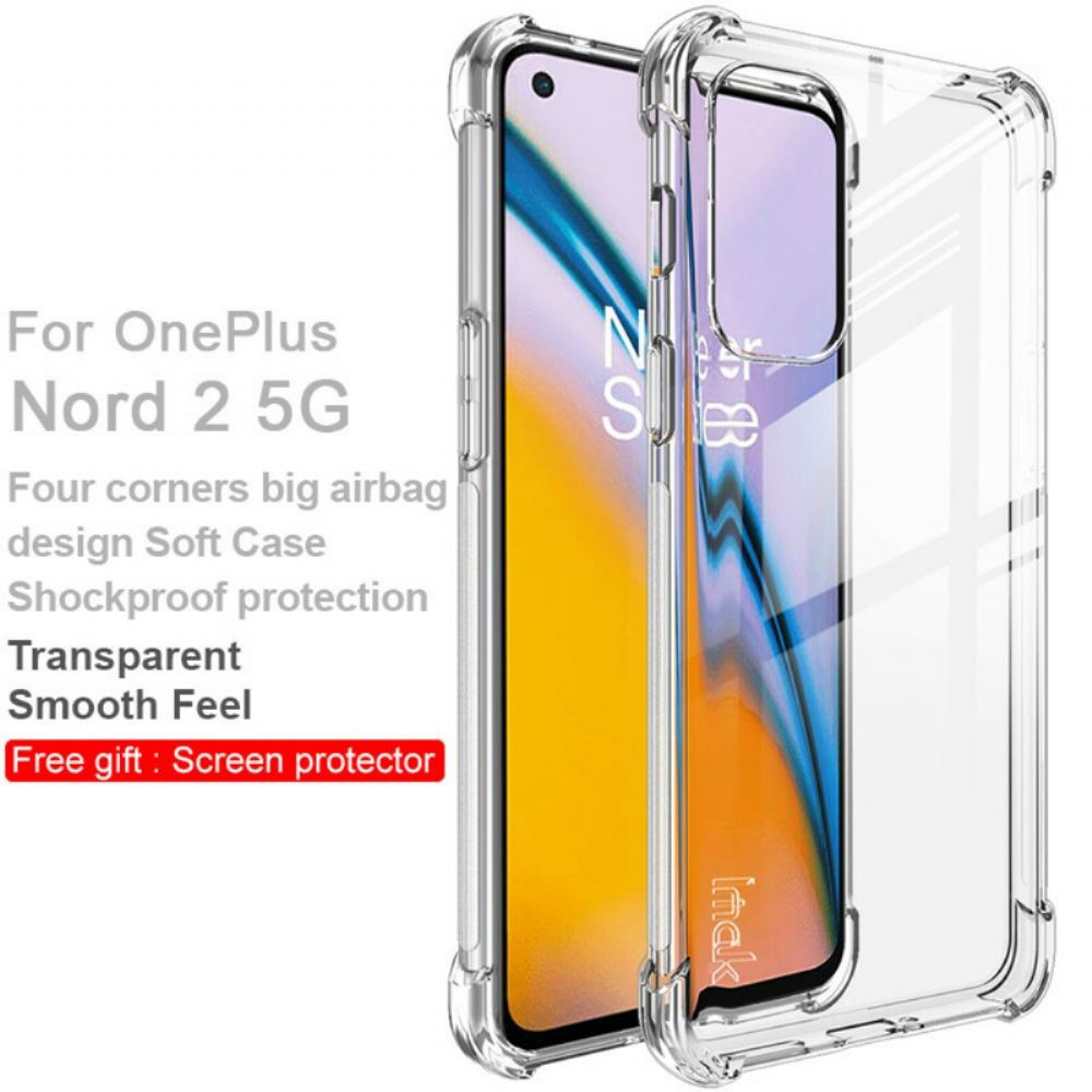 Kryt Na OnePlus Nord 2 5G Transparentní Silky Imak