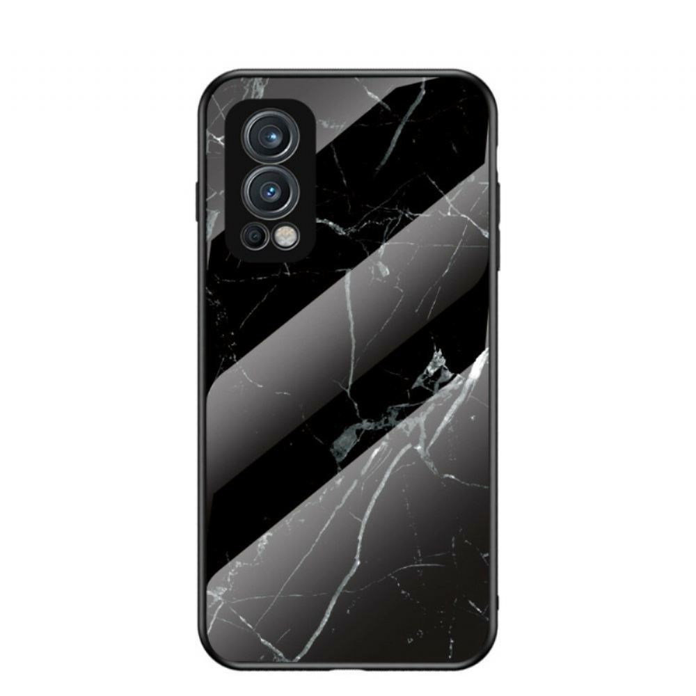 Kryt Na OnePlus Nord 2 5G Tvrzené Sklo V Mramorových Barvách