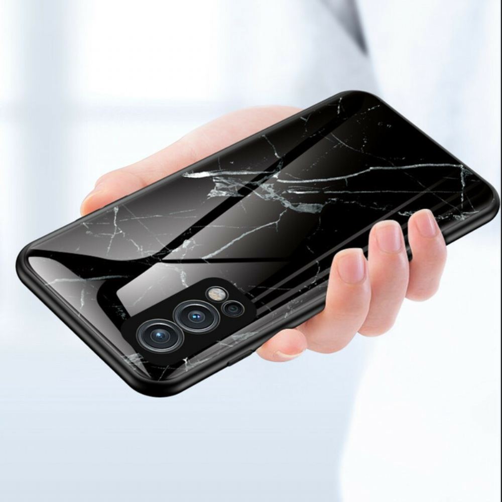Kryt Na OnePlus Nord 2 5G Tvrzené Sklo V Mramorových Barvách