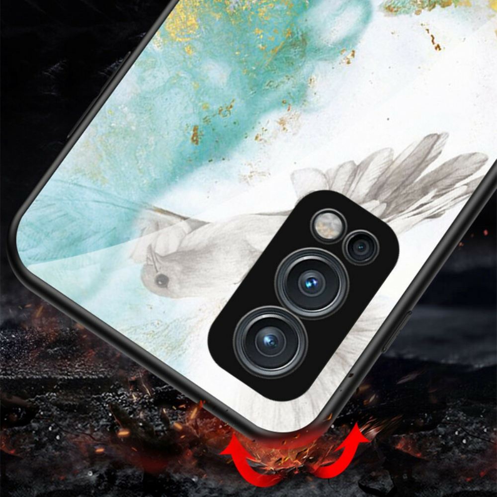 Kryt Na OnePlus Nord 2 5G Tvrzené Sklo V Mramorových Barvách