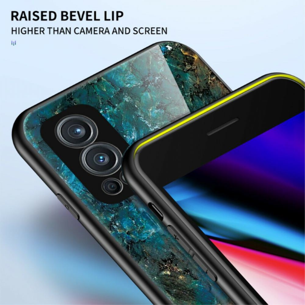 Kryt Na OnePlus Nord 2 5G Tvrzené Sklo V Mramorových Barvách