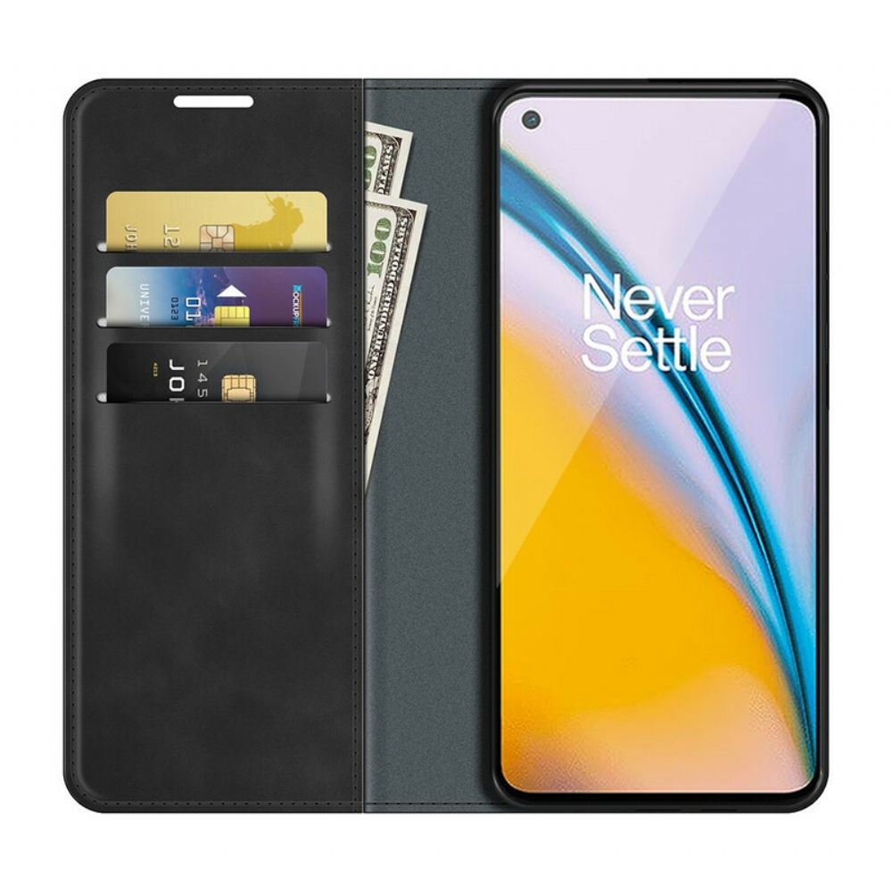Kryty Na Mobil Na OnePlus Nord 2 5G Flipové Pouzdro Dotek Pokožky