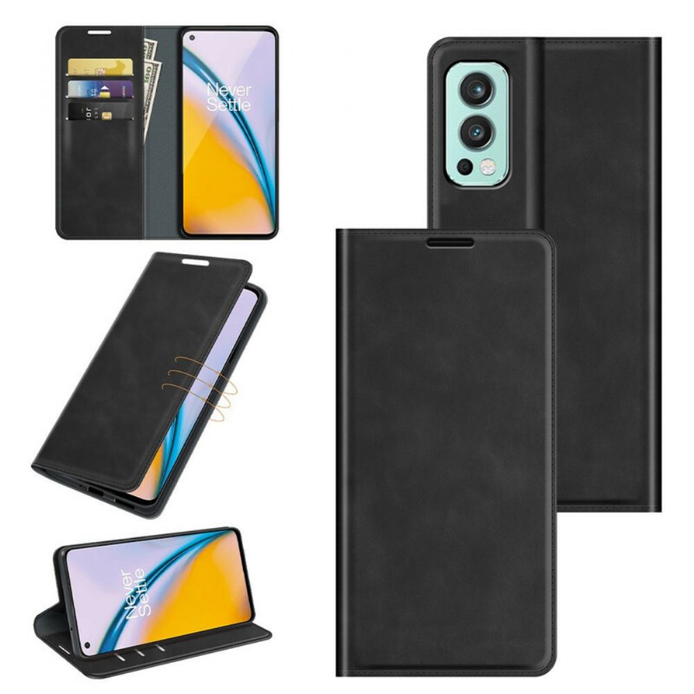 Kryty Na Mobil Na OnePlus Nord 2 5G Flipové Pouzdro Dotek Pokožky