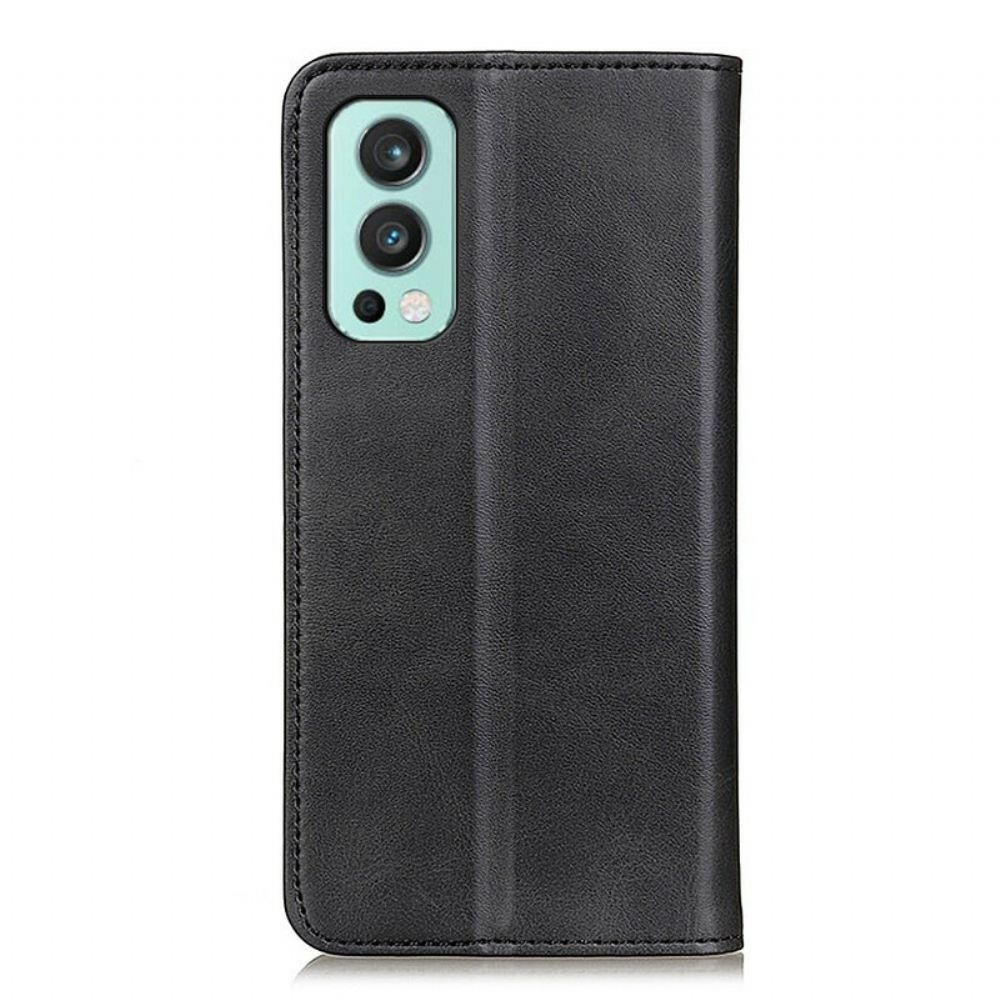 Kryty Na Mobil Na OnePlus Nord 2 5G Flipové Pouzdro Matná Štípaná Kůže