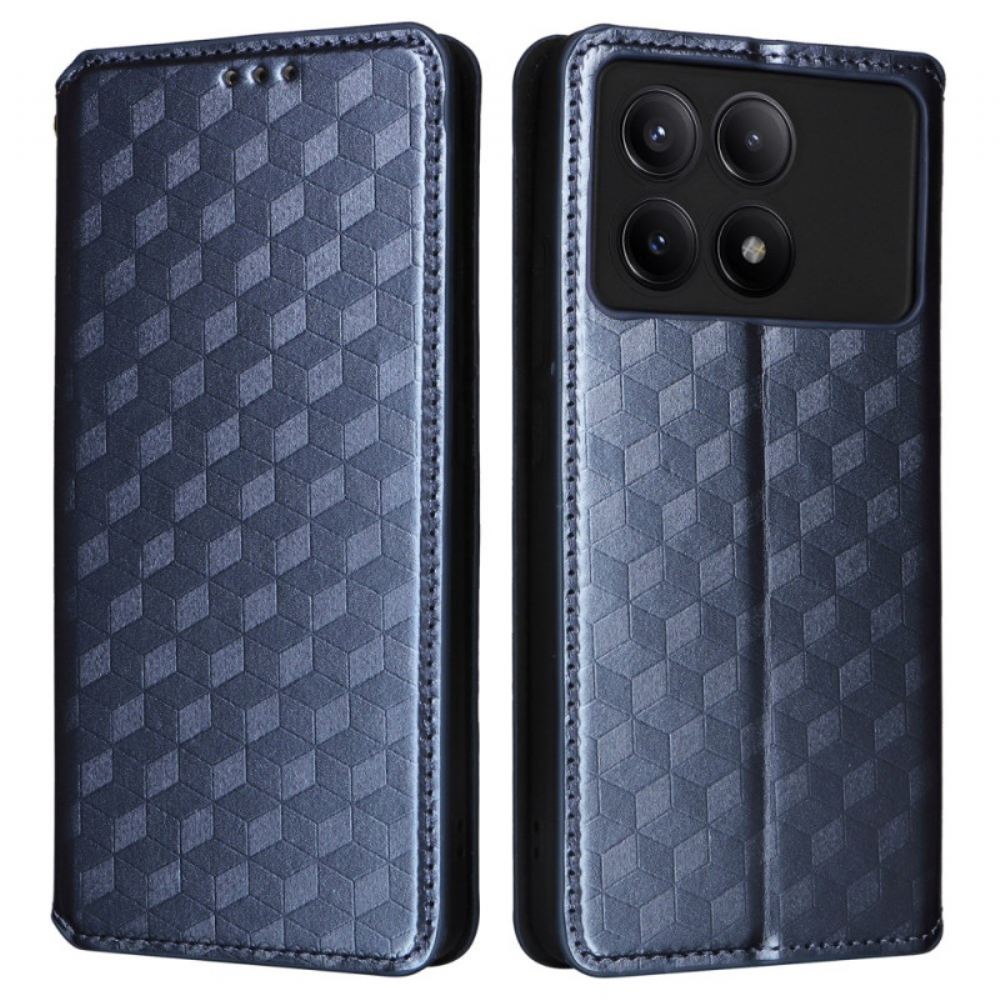 Kožené Pouzdro Folio Na Poco X6 Pro 5g 3d Diamanty