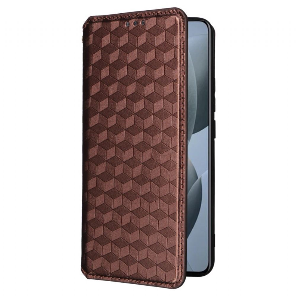 Kožené Pouzdro Folio Na Poco X6 Pro 5g 3d Diamanty