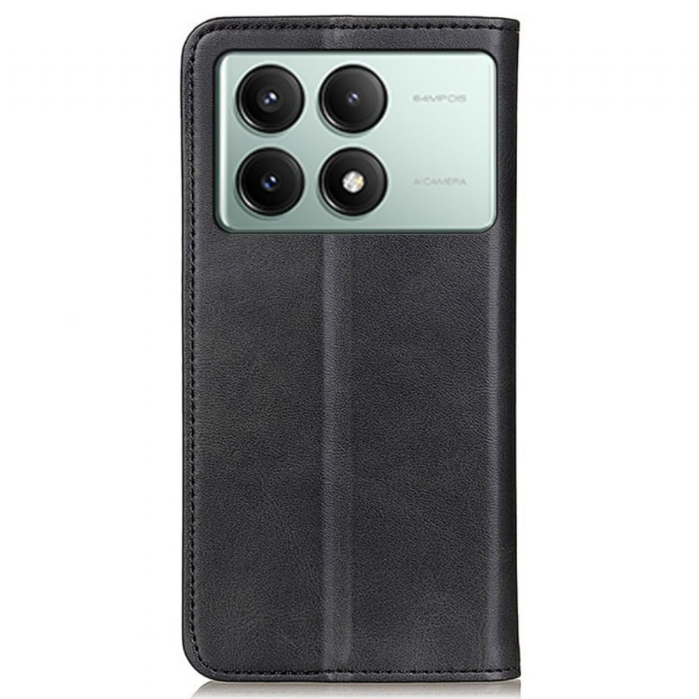 Kožené Pouzdro Folio Poco X6 Pro 5g Klasická Štípaná Kůže