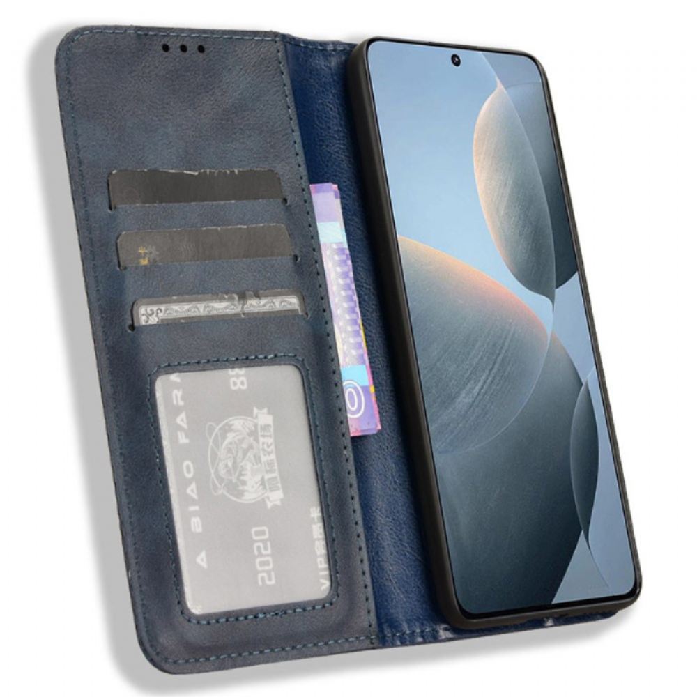 Kožené Pouzdro Folio Poco X6 Pro 5g Ročník