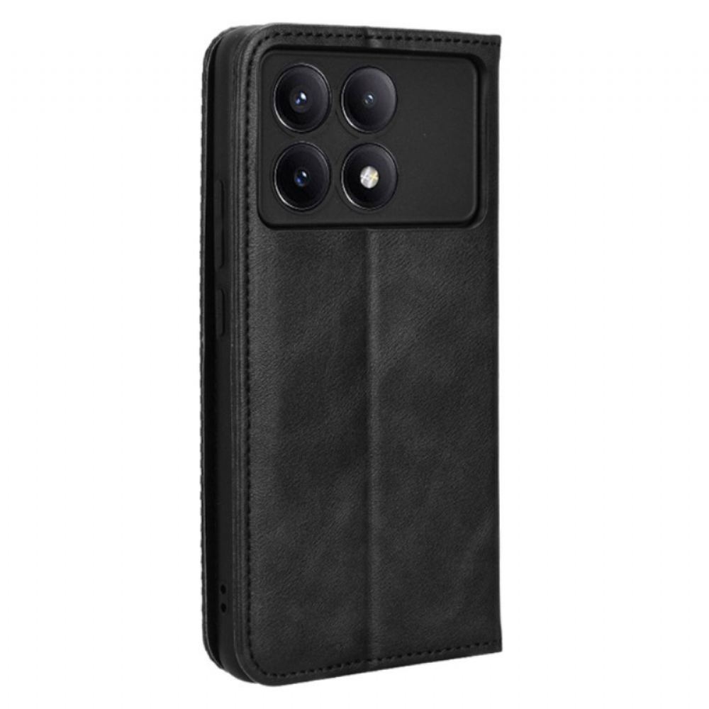 Kožené Pouzdro Folio Poco X6 Pro 5g Ročník