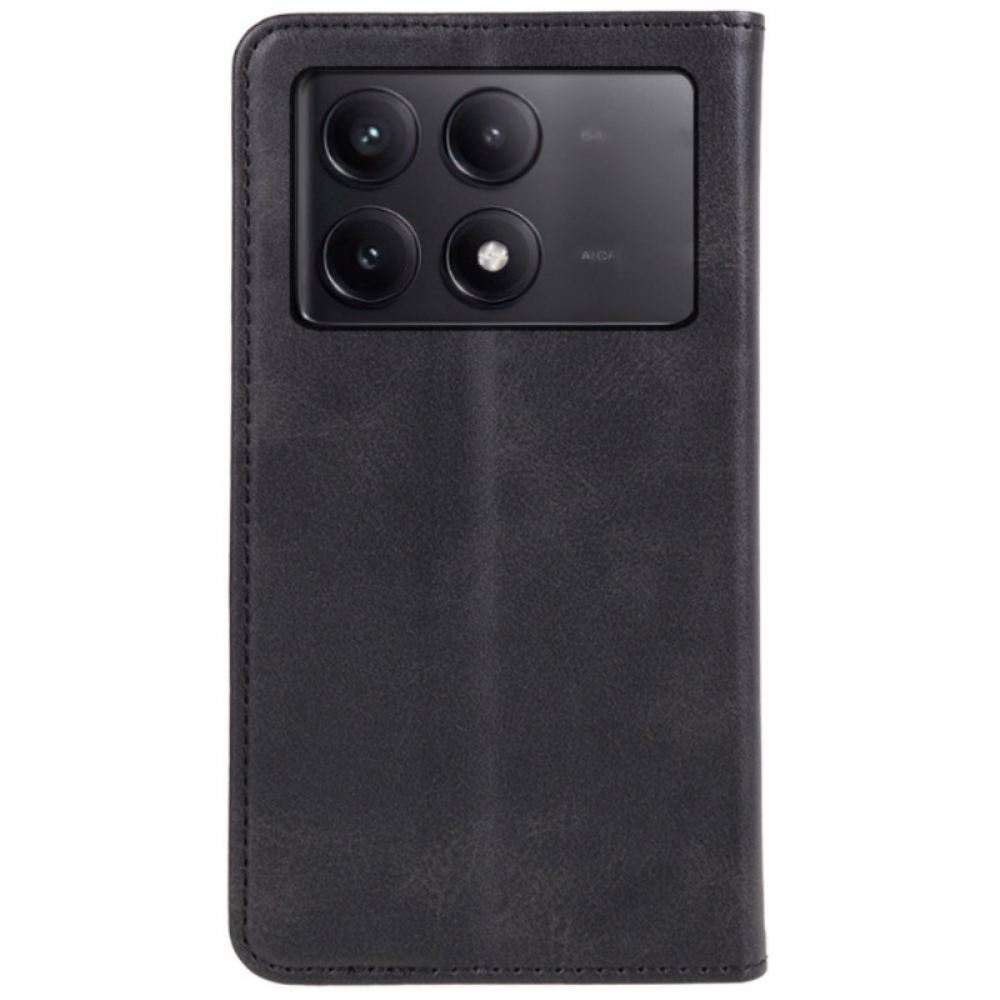 Kožené Pouzdro Folio Poco X6 Pro 5g S Texturou