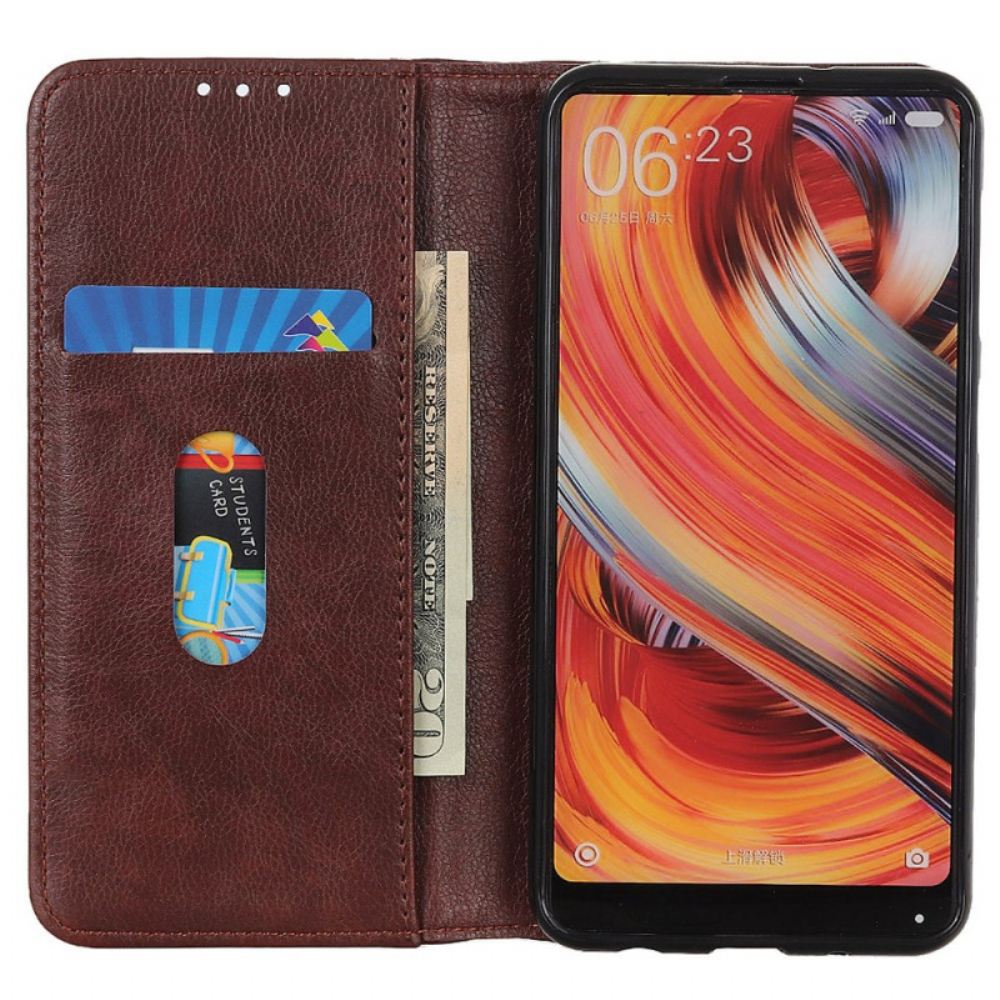 Kožené Pouzdro Folio Poco X6 Pro 5g Štípaná Kůže
