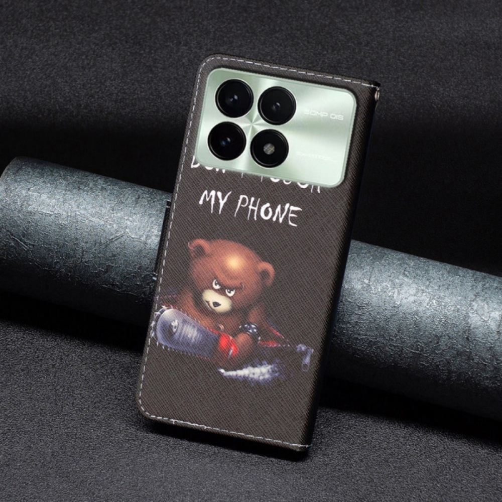 Kožený Kryt Poco X6 Pro 5g Nebezpečný Medvěd