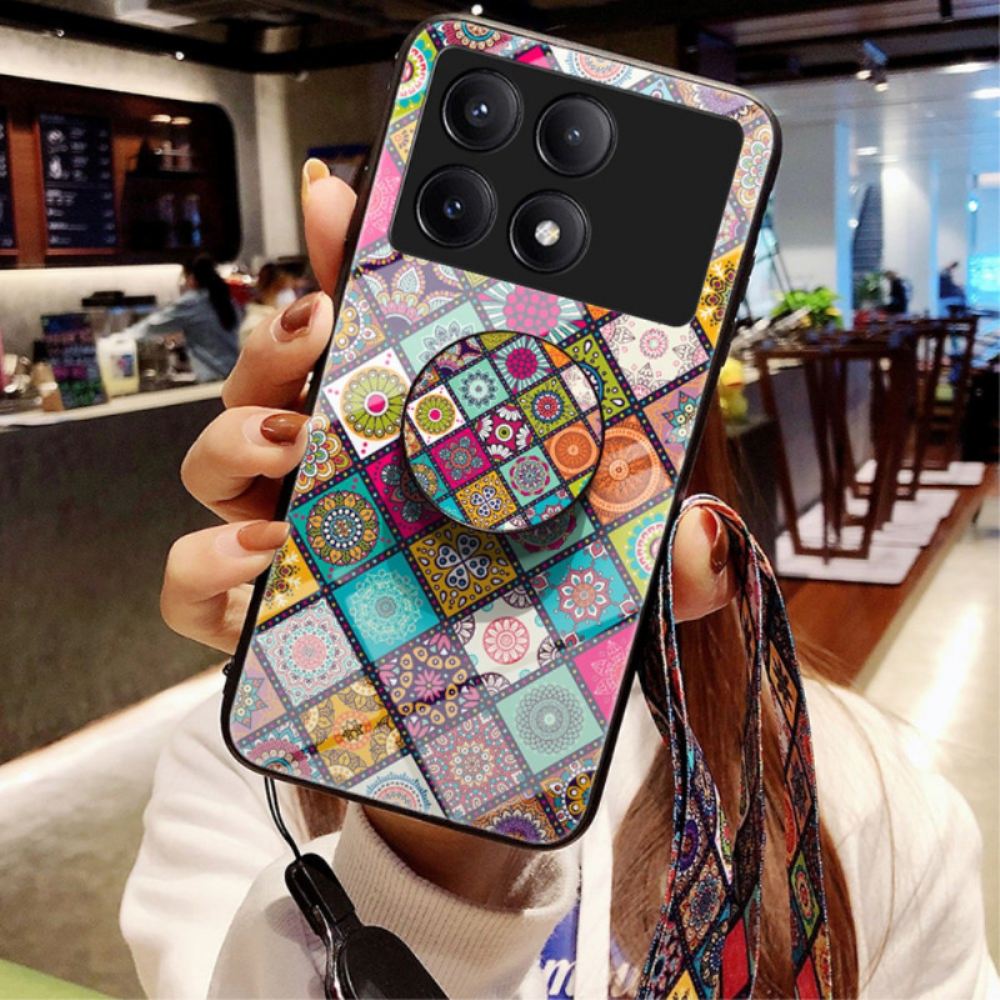 Kryt Poco X6 Pro 5g Patchworková Podpora A Popruh