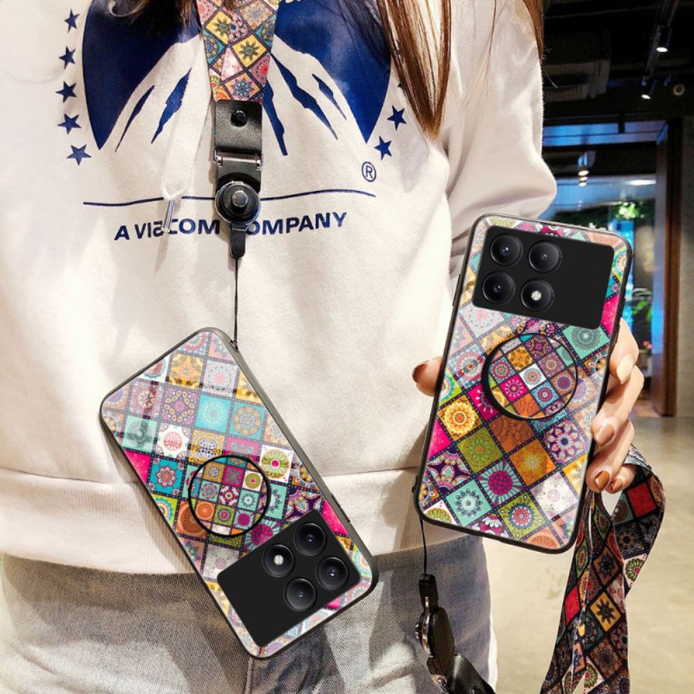 Kryt Poco X6 Pro 5g Patchworková Podpora A Popruh