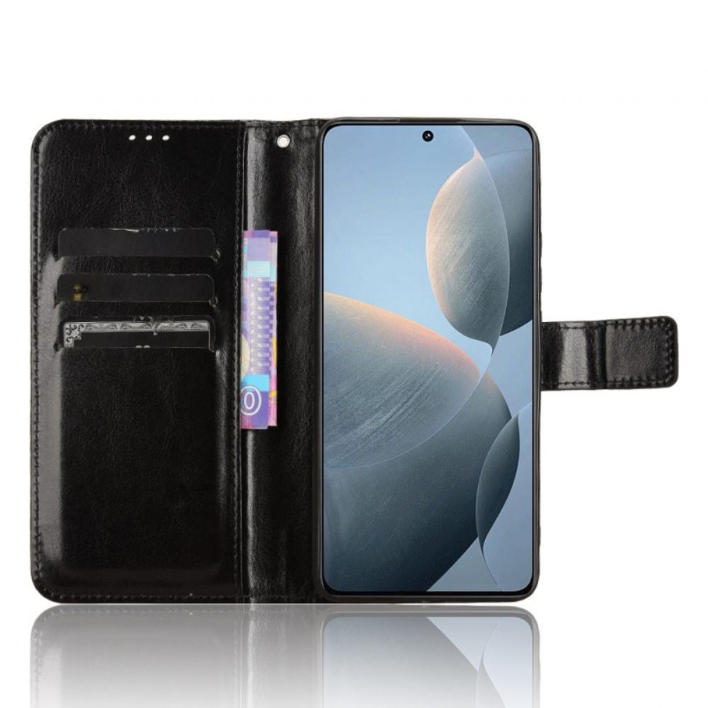 Peněženková Pouzdra Poco X6 Pro 5g Kryty Na Mobil Okázalá Umělá Kůže S Páskem