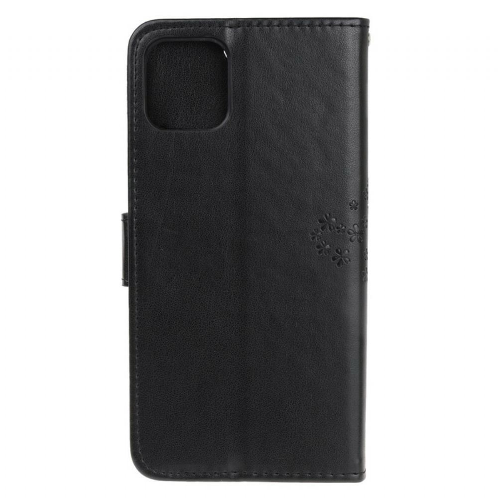 Kožené Pouzdro Na iPhone 11 Pro Na Lana Strom A Strappy Sovy