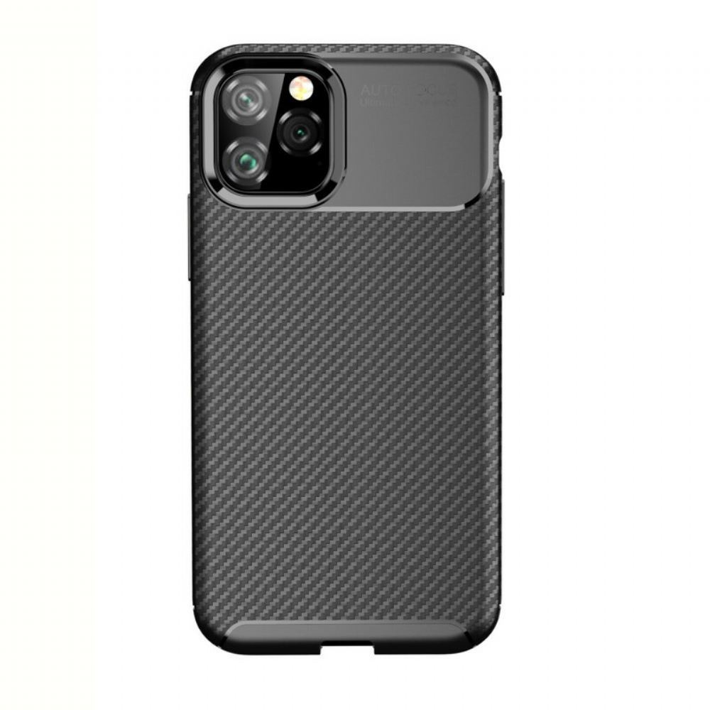 Kryt Na iPhone 11 Pro Flexibilní Textura Uhlíkových Vláken
