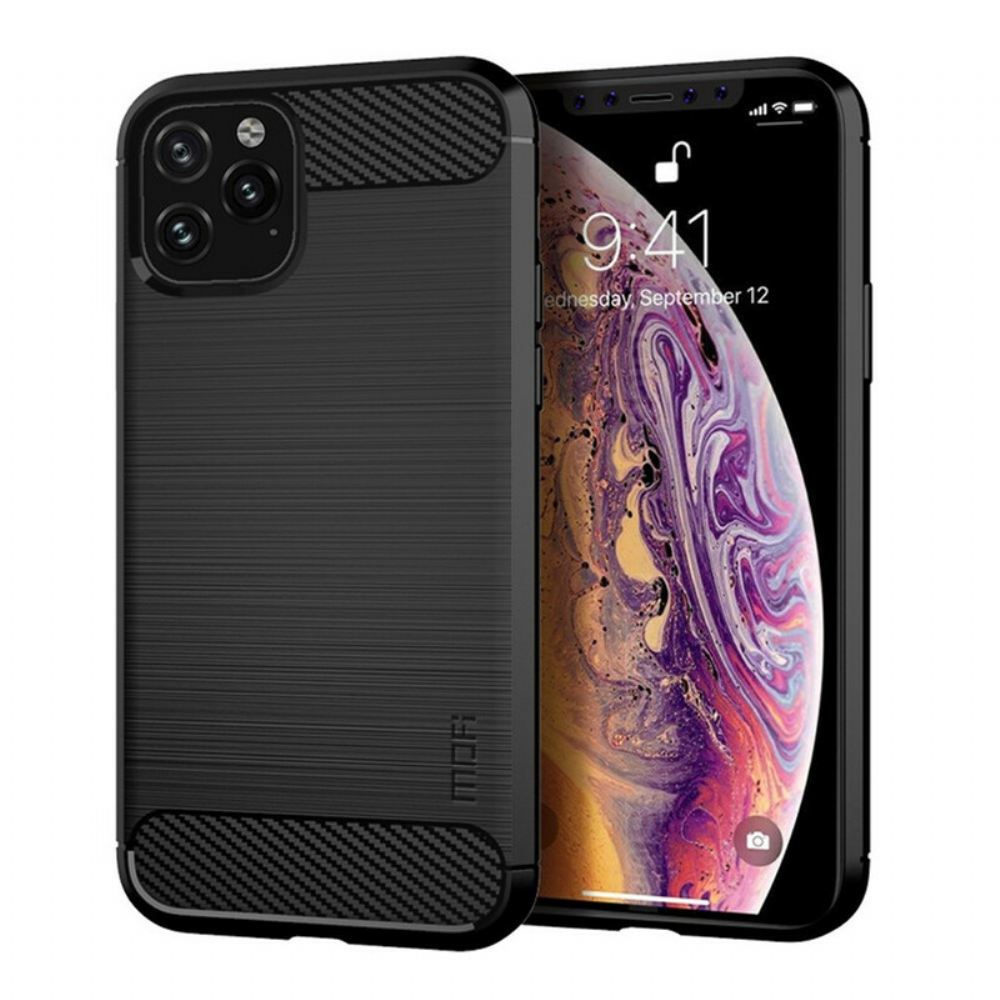 Kryt Na iPhone 11 Pro Mofi Kartáčované Uhlíkové Vlákno
