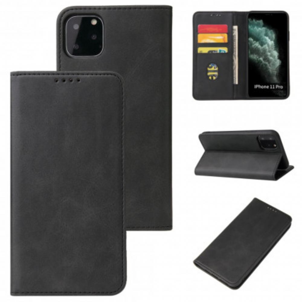 Kryty Na Mobil Na iPhone 11 Pro Flipové Pouzdro Obchodní Styl S Koženým Efektem Plus