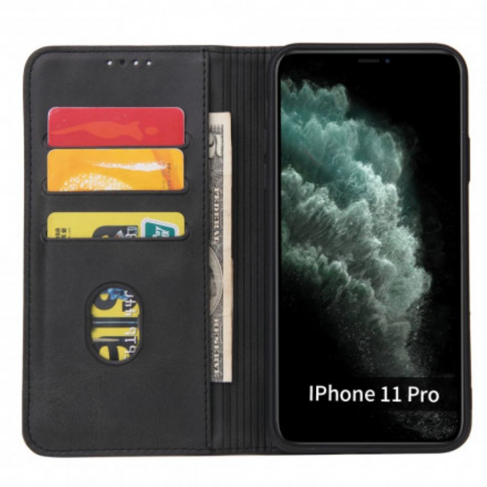 Kryty Na Mobil Na iPhone 11 Pro Flipové Pouzdro Obchodní Styl S Koženým Efektem Plus