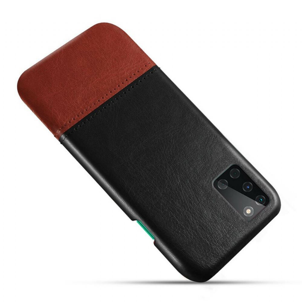 Kryt Na OnePlus 8T Dvoubarevný Kožený Efekt Ksq