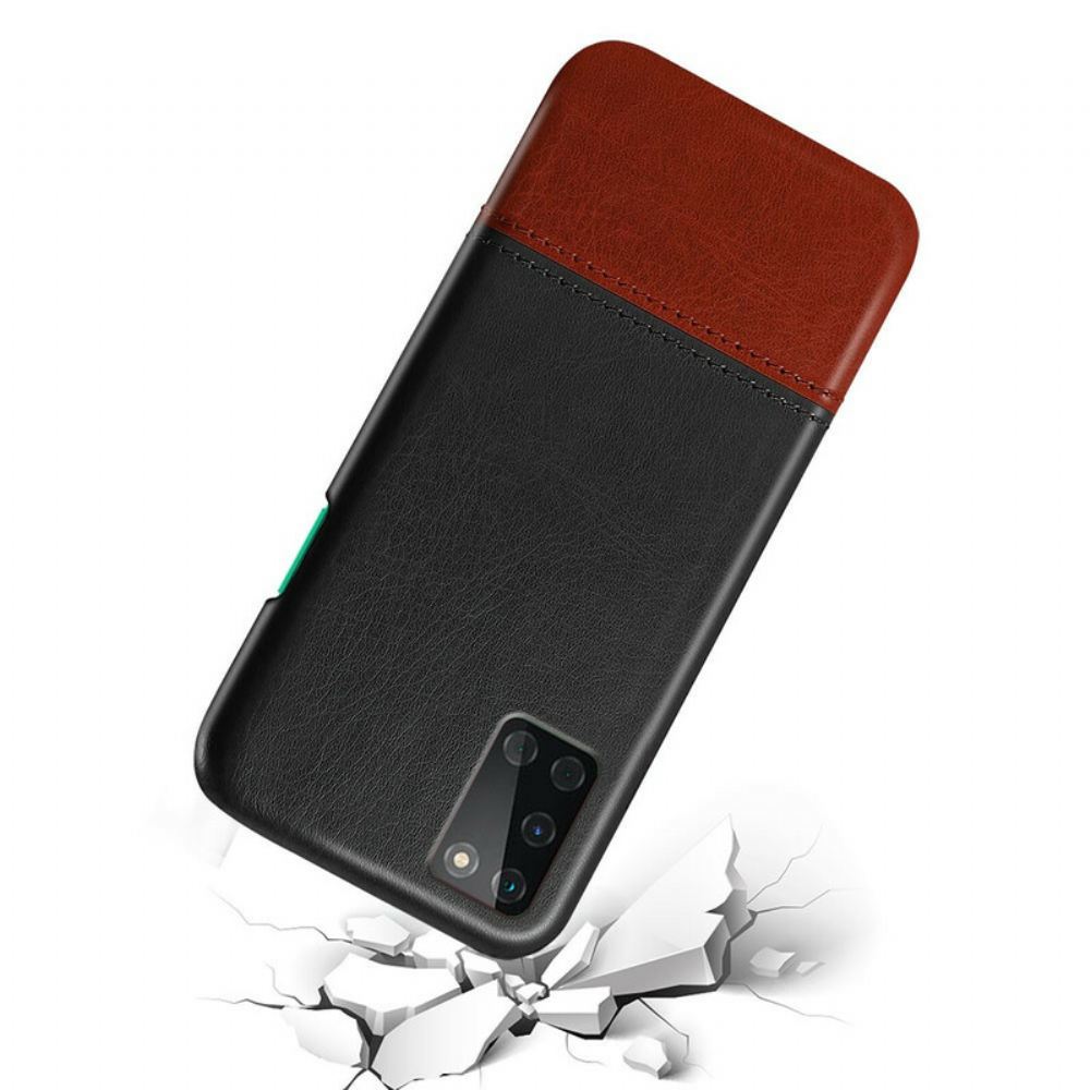 Kryt Na OnePlus 8T Dvoubarevný Kožený Efekt Ksq