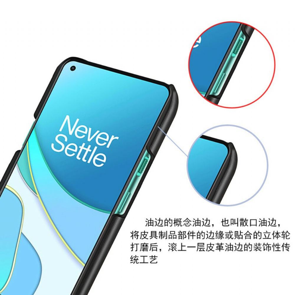 Kryt Na OnePlus 8T Dvoubarevný Kožený Efekt Ksq