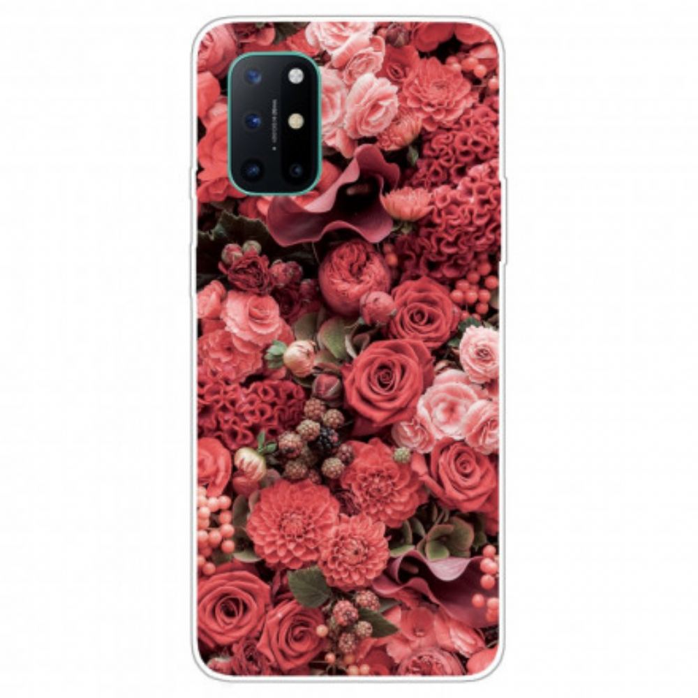 Kryt Na OnePlus 8T Intenzivní Květiny