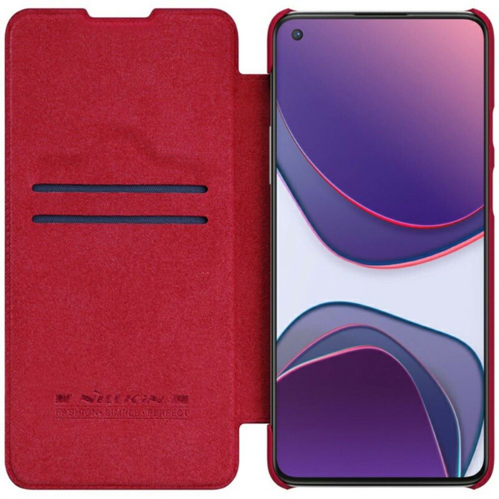 Kryty Na Mobil Na OnePlus 8T Flipové Pouzdro Série Nillkin Qin