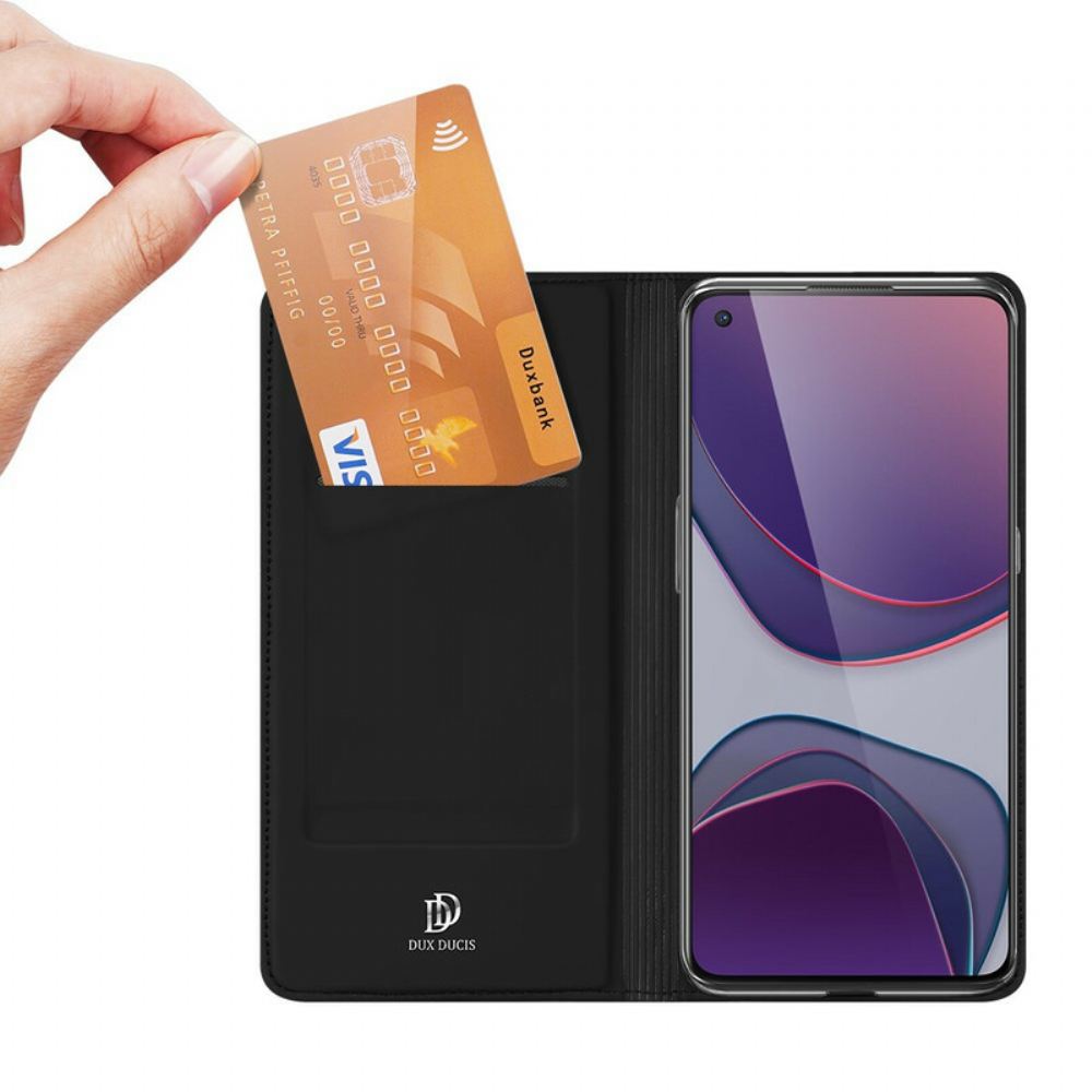 Kryty Na Mobil Na OnePlus 8T Flipové Pouzdro Skin Pro Dux Ducis