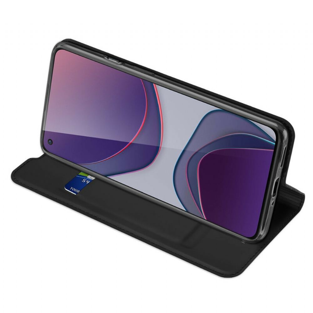 Kryty Na Mobil Na OnePlus 8T Flipové Pouzdro Skin Pro Dux Ducis