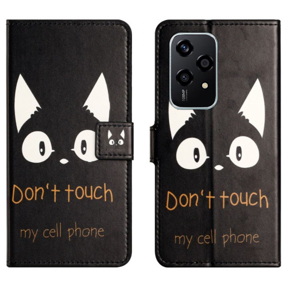 Kožený Kryt Honor 200 Lite Nedotýkejte Se Mého Mobilního Telefonu