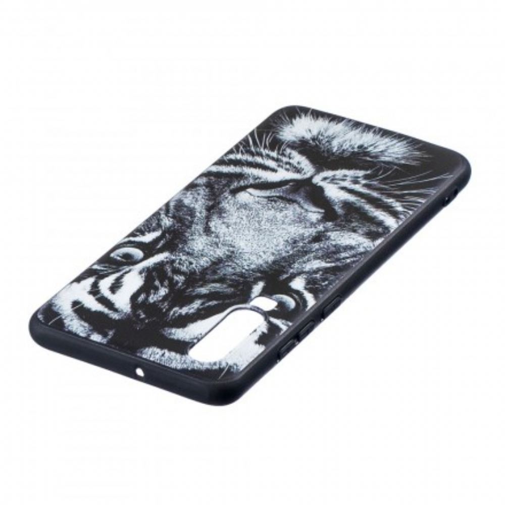 Kryt Na Huawei P30 Černobílý Tygr
