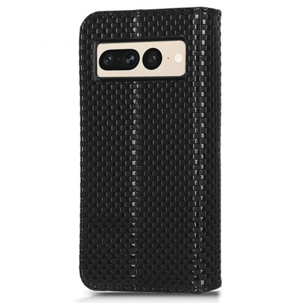Kryty Na Mobil Na Google Pixel 7 Pro Flipové Pouzdro S Texturou