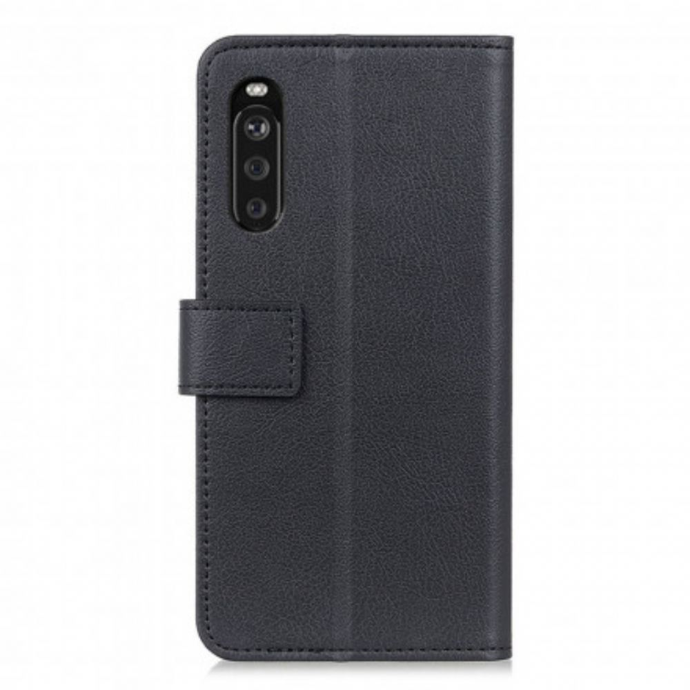Flipové Pouzdro Na Sony Xperia 10 III Klasická Umělá Kůže