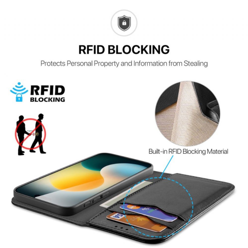 Kožené Pouzdro Folio iPhone 17 Pro Max Dux Ducis Hivo Series