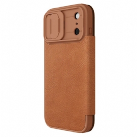 Kožené Pouzdro Folio Na iPhone 17 Pro Max Qin Pro Series Nillkin