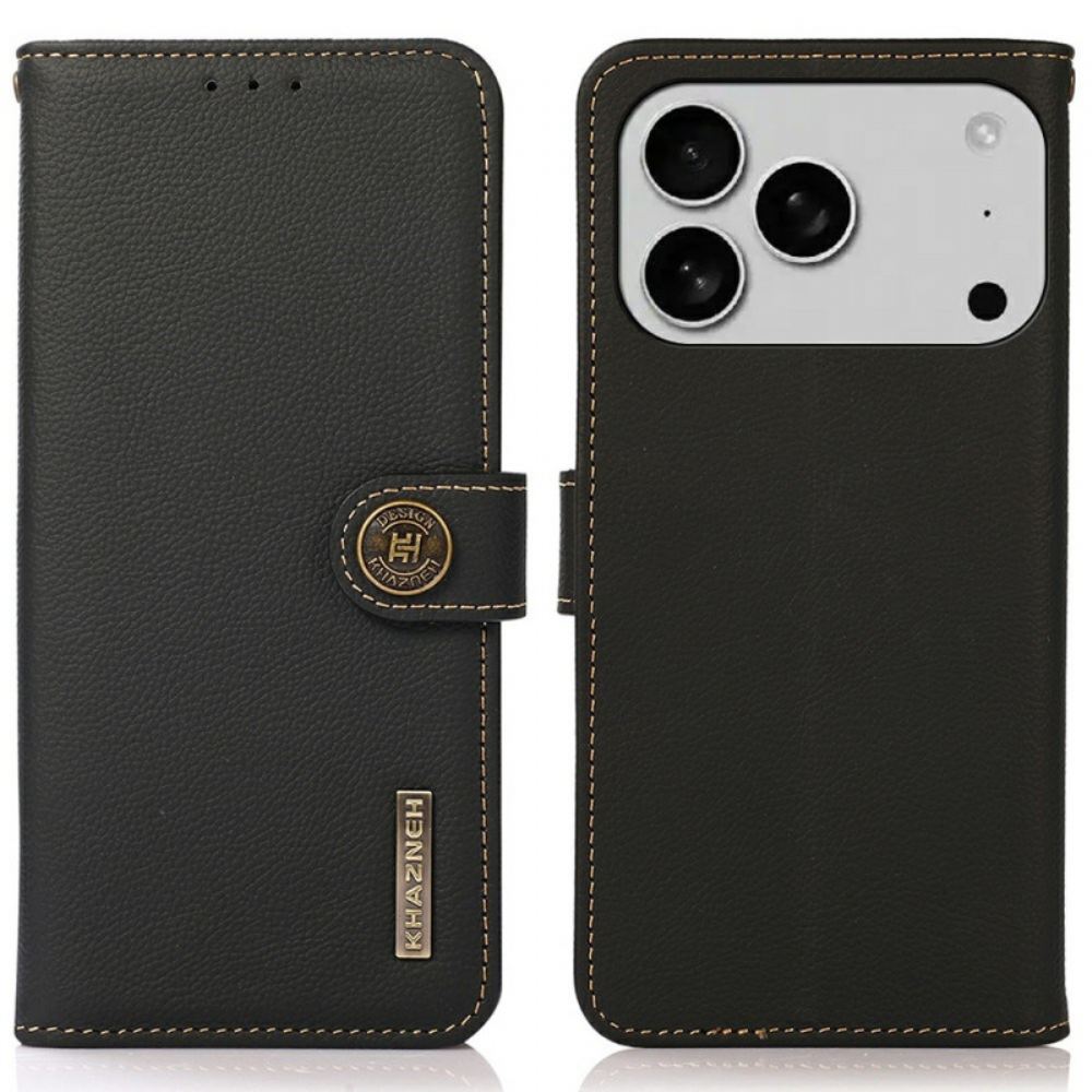 Kožený Kryt iPhone 17 Pro Max Klasická Khazneh